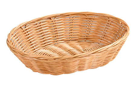 Brotkorb oval Farbe natur, 24x20x6cm,