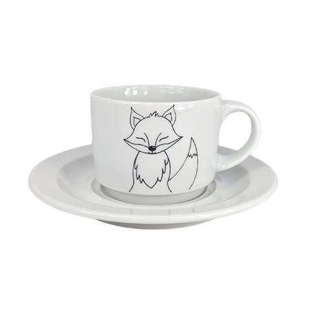 Obertasse 18cl, Motiv Fuchs, Waldbande