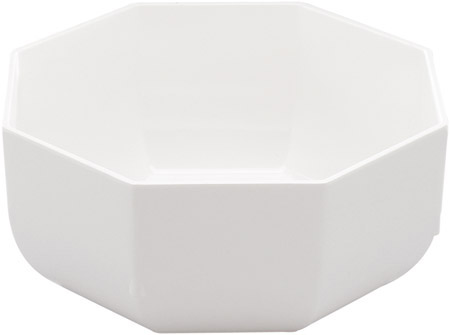 Schüssel 8eckig, 3L, weiß, Melamin