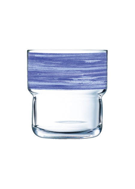 Stapelglas Brush Blue Jean, 22cl