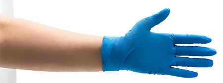Nitril-Handschuhe blau Größe M, nitrylex® classic