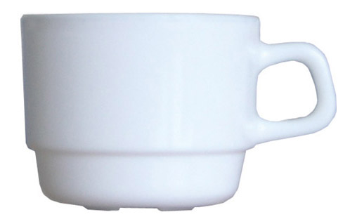 Obertasse, 19cl, Rest. Uni weiß, stapelbar