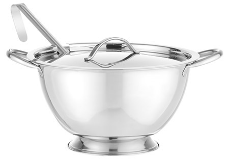 Suppenterrine mit Deckel auf Fuß, 2,7Ltr.,