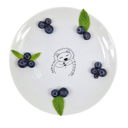 Dessertteller Ø19cm, Motiv Igel, Waldbande