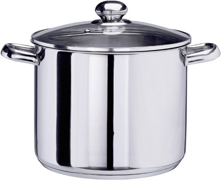 Kochtopf XXL mit Glasdeckel, Ø26cm, 10,0Ltr.,