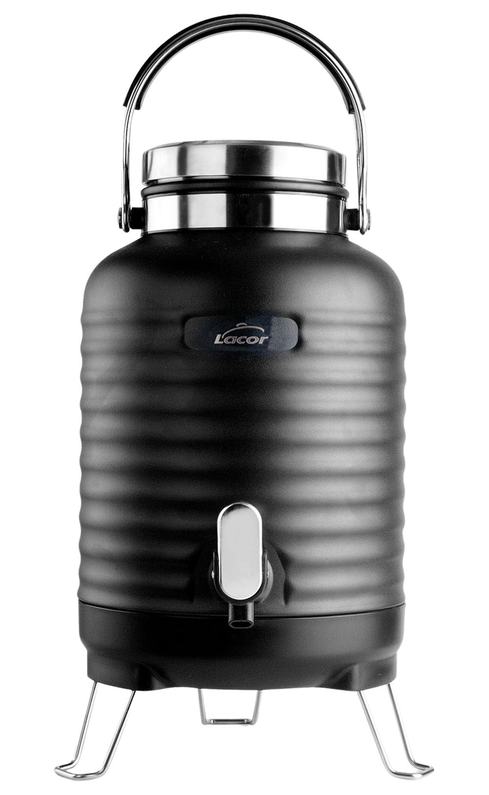 Getränkespender BUFFET, 5L, schwarz, Edelstahl