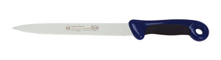 Fleisch-/Wurstmesser Bicolor Blau, extra scharf
