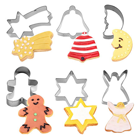Ausstechformen-Set Weihnachten, 6 Stück/Set